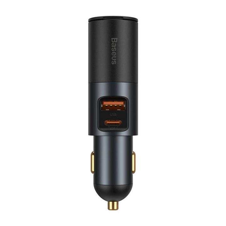 شارژر فندکی فست شارژ بیسوس Baseus Share Together With Cigarette Lighter U+C 120W CCBX-120C CCBT-C0G